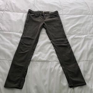Rag & Bone the skinny pants olive drab green with pockets zipper front